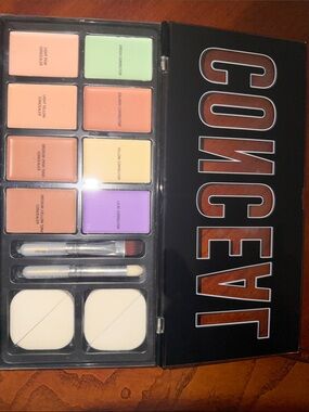 Profusion Cosmetics Concealer Palette - Green, Yellow, Purple, Peach